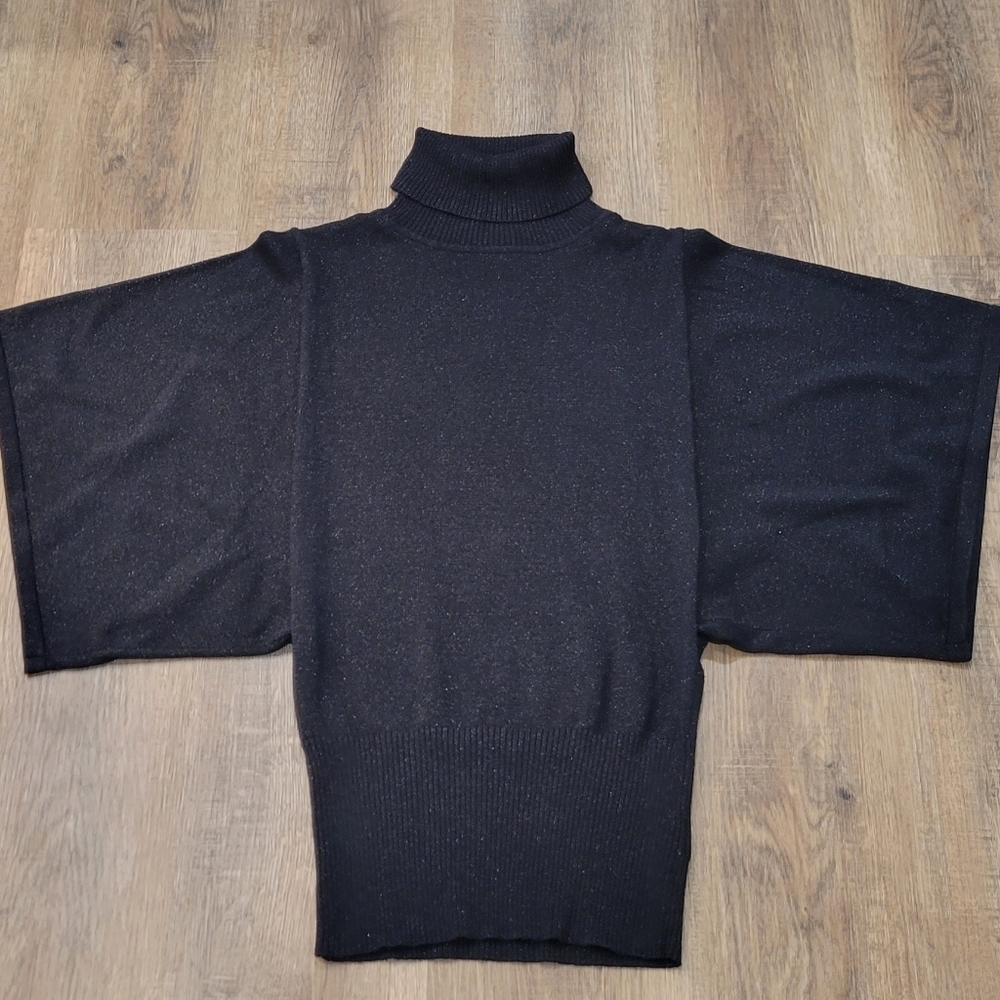 Vintage Y2K, XX3, Batwing Shimmer Turtle Neck, Size Small